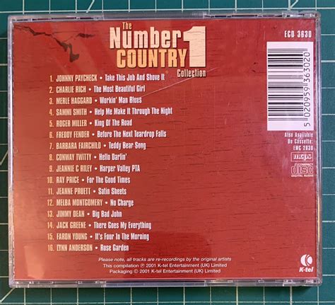 The Number 1 Country Collection By Various Artists Cd Mar 2001 K Tel Distribution For Sale