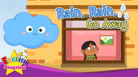 Rain Rain Go Away Nursery Popular Rhyme For Kids Cartoon