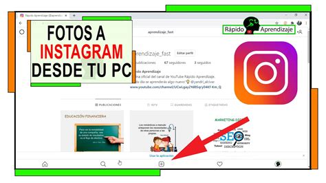 Cómo Subir Fotos A Instagram Desde La Pc Rápido Aprendizaje Youtube