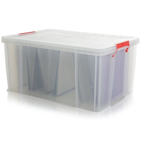 Allstore Strong Storage Box Large 70lt Strong Filing Storage