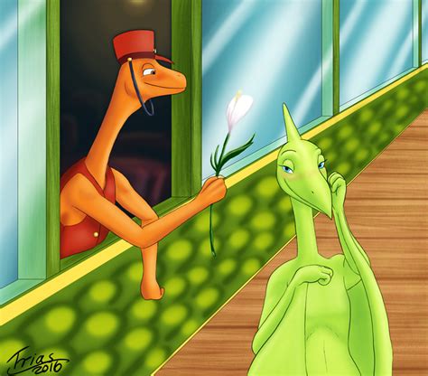 Harmless Dinosaur Flirt By Triasthedinoartist On Deviantart