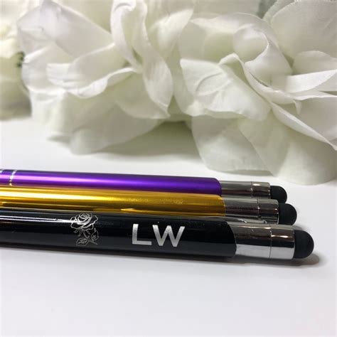 Set Of 3 Custom Laser Engraved Metal Pens Personalized Etsy Uk