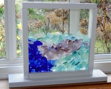 27 Of The Best Sea Glass Art Projects To Bring The Beach To You Quadros