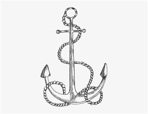 Boat Anchor Drawing At Getdrawings Anchor Sketch Png Png Image