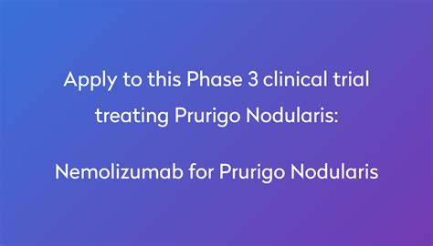 Nemolizumab For Prurigo Nodularis Clinical Trial 2024 Power