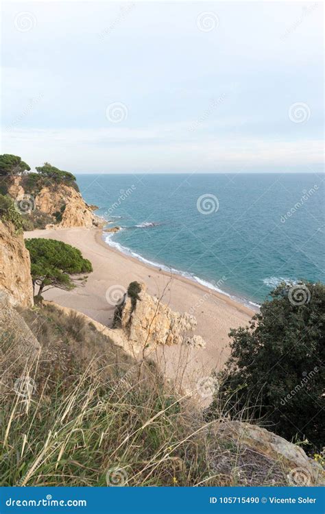 The Coast In Calella Costa Brava Girona Stock Photo Image Of Beach