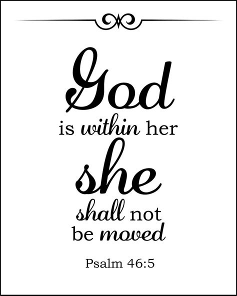 Psalm 465 God Is Within Her Free Bible Verse Art Downloads Bible