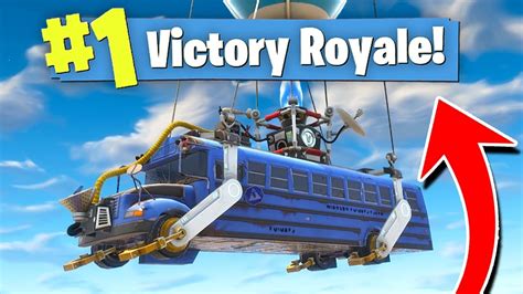 It is a modified bus that flies over the map using a balloon on top of it that had a vindertech logo on it. WINNING FORTNITE In The STARTING BUS! (Fastest Win?) - YouTube