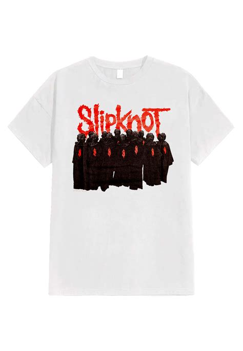 Slipknot Wanyk Black Figures White T Shirt Impericon Au
