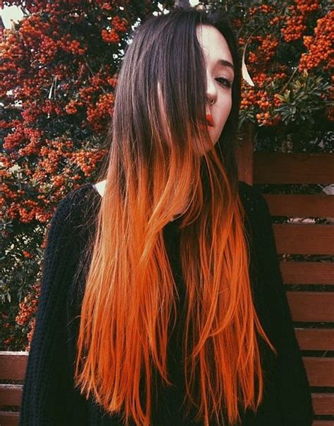 Love The Orange Dip Dye X Dip Dye Hair Orange Hair Dye