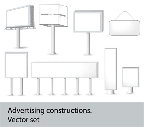 Variety Of Types Of Outdoor Billboard Template 1753 Free Eps Download
