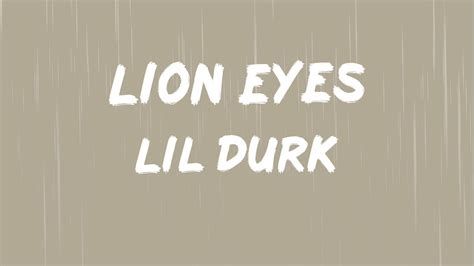 Lyrics Lil Durk Lion Eyes Youtube