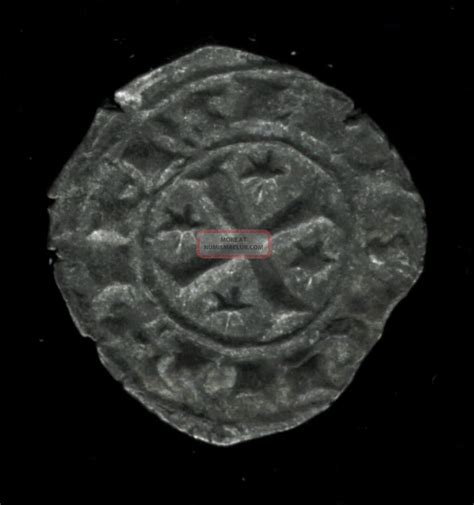 Medieval German States Silver Coin F Stars In Circle Revcross In