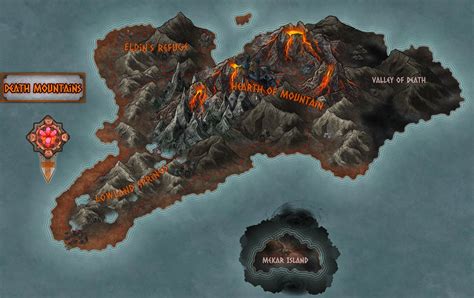 My Pathfinder 2e Zelda Rpgs World Map Death Mountains Rzeldatabletop