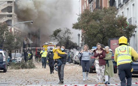 Forte Explosão No Centro De Madri Derruba Parte De Prédio