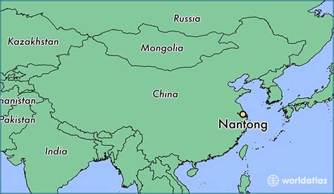 Nantong China Map Time Zones Map