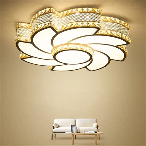 Creative Crystal Windmill Style Dimmable Ceiling Lamp Modern Acrylic
