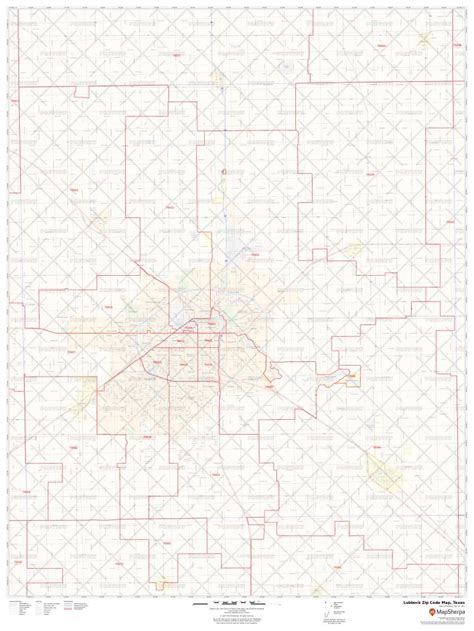 Lubbock Zip Code Map Texas Lubbock County Zip Codes