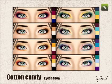 The Sims Resource Cotton Candy Eyeshadow