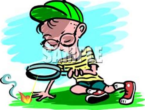 The advantage of transparent image is that it can be used efficiently. Boy Using A Magnifying Glass To Start Fires - Royalty Free ...