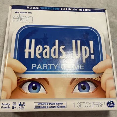 Heads Up Party Game By Spinmaster Games Ellen Degeneres Show Complete