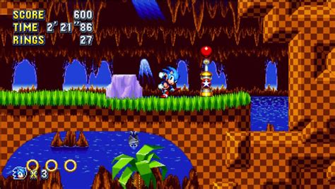 Sonic Mania Green Hill Zone Act 2 W Boss Fight Gameplay The