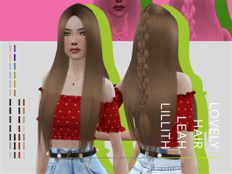 The Sims Resource Lovely Hair By Leah Lillith Sims 4 Hairs