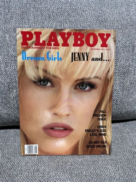 Playboy Magazine September Dream Girls Jenny Mccarthy And Pamela