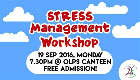 Stress Management Workshop Church Of Our Lady Of Perpetual Succour