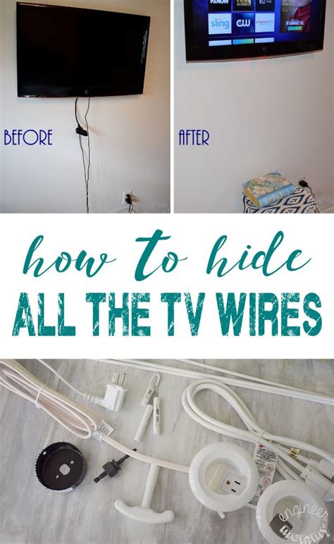Hiding Tv Cords On Wall Diy Hide Tv Cords Hiding Cables Hidden Tv