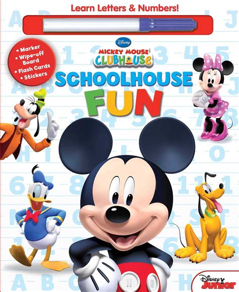 Disney Mickey Mouse Clubhouse Schoolhouse Fun Abcs And 1 2 3s