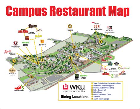 Campus Restaurant Map