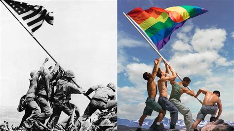 Gay Pride Adaptation Of Iconic Iwo Jima Photo Draws Backlash On Social