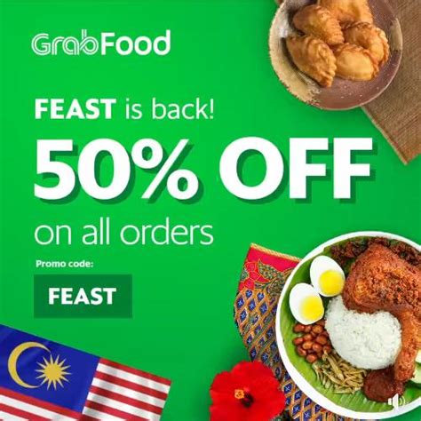 4.1 stars from 1 shoppers. GrabFood Malaysia Day Promotion 50% OFF Promo Code (valid ...
