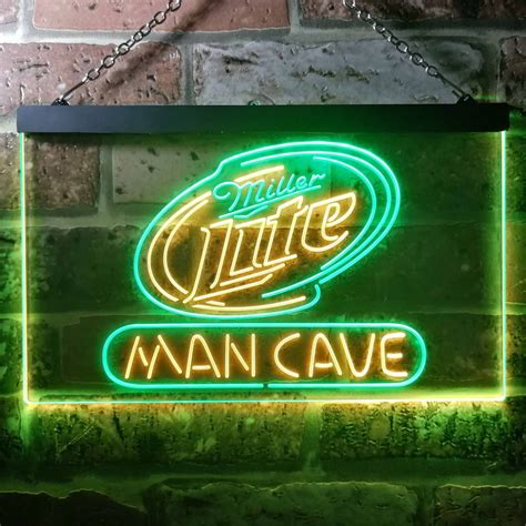 Miller Lite Man Cave Led Neon Sign Neon Sign Led Sign Shop