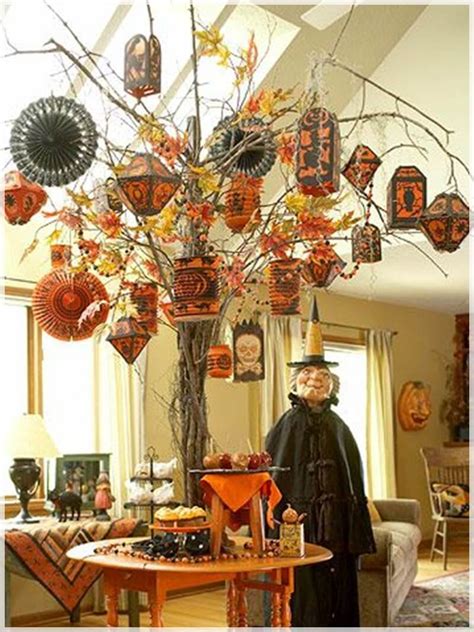 A couple of branches, some fabric and a skull can be turned into such a creepy decoration. 14 Home Decoration Halloween Trend - Interior Decorating ...