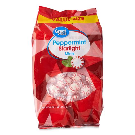 Great Value Peppermint Starlight Mints Hard Candy 60 Oz