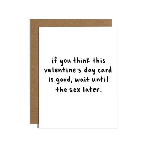 Valentines Day Sex Later Card Brittany Paige