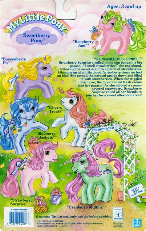 1980s My Little Pony Names And Pictures