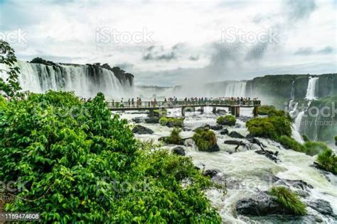 Iguazu Falls On The Brazilian Side Stock Photo Download Image Now