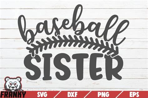 Baseball Sister Svg Printable Cut File