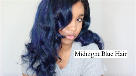 Check out our midnight blue weave selection for the very best in unique or custom, handmade pieces from our face masks & coverings shops. Tutorial | Midnight Blue Hair - YouTube