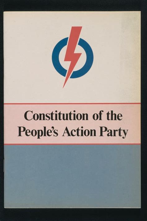 Constitution Of The Peoples Action Party Pap