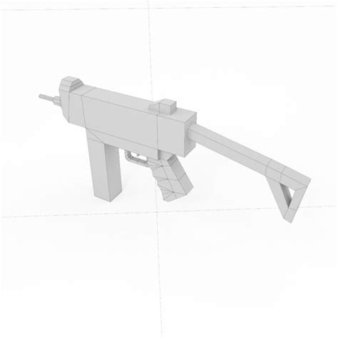 Kritrimvault Lusa Submachine Gun 3d Model