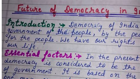Essay On Future Of Democracy In India Democracy In India Essay In