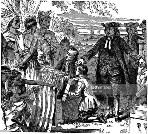 william penns treaty with the indians high res vector graphic getty images