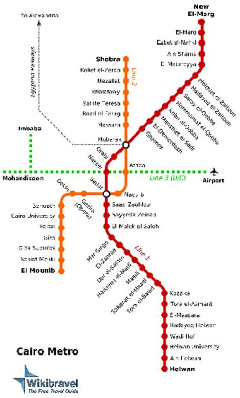 Map Cairo Metro Alternative Egypt Travel Guide