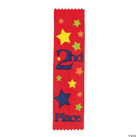 “2nd Place” Red Award Ribbons Oriental Trading