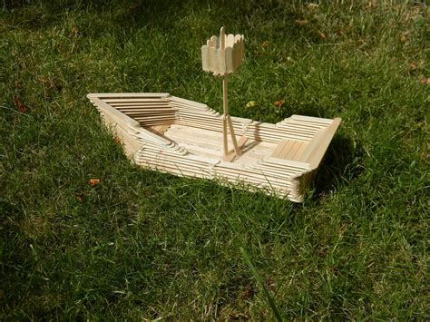 One Of A Kind Artz: The Popsicle Stick Boat | Popsicle stick boat, Craft stick crafts, Popsicle ...