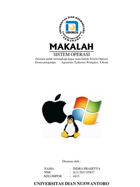 makalah sistem operasi pdf